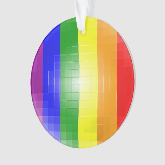 RAINBOW FLAG SQUARE TITEL ORNAMENT (Vorderseite)