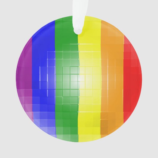 RAINBOW FLAG SQUARE TITEL ORNAMENT (Vorderseite)