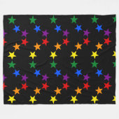 RAINBOW FLAG STARS II + Ihre Ideen Fleecedecke (Vorderseite (Horizontal))
