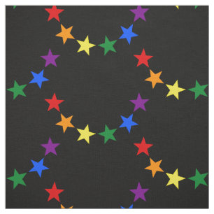 RAINBOW FLAG STARS II + Ihre Ideen Stoff