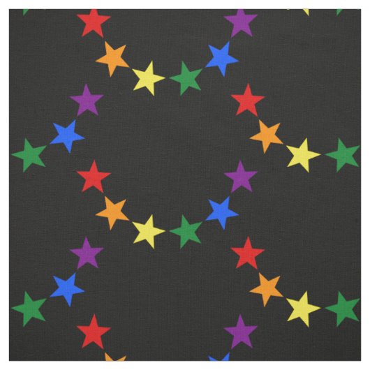 RAINBOW FLAG STARS II + Ihre Ideen Stoff (Muster)