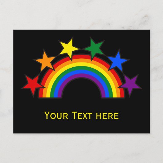 RAINBOW FLAG STARS III + Ihre Ideen Postkarte (Vorderseite)