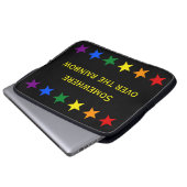 RAINBOW FLAG STARTEN + Ihre Ideen Laptopschutzhülle (Vorne Knopf)