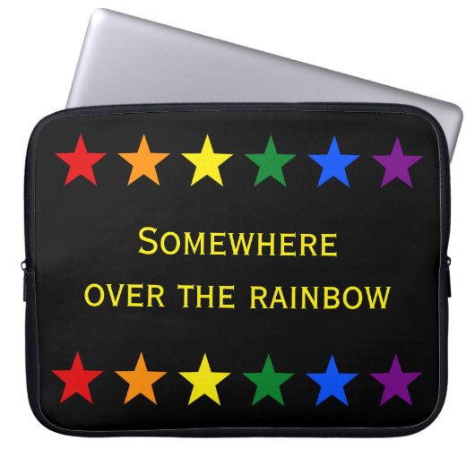 RAINBOW FLAG STARTEN + Ihre Ideen Laptopschutzhülle (Vorderseite)