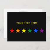 RAINBOW FLAG STARTEN + Ihre Ideen Postkarte (Vorne/Hinten)