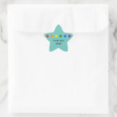 RAINBOW FLAG STARTEN + Ihre Ideen Stern-Aufkleber (Tasche)