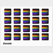 Rainbow Flag Sticker Sheet (Quadrat) (Blatt)