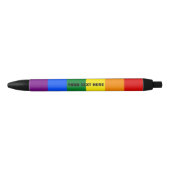 Rainbow-Flag-Stift mit benutzerdefiniertem Text Kugelschreiber (Vorderseite)