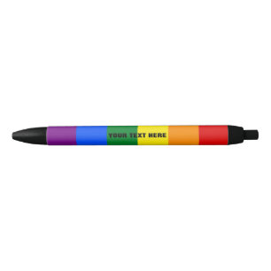 Rainbow-Flag-Stift mit benutzerdefiniertem Text Kugelschreiber