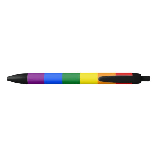 Rainbow-Flag-Stift mit benutzerdefiniertem Text Kugelschreiber (Rückseite)