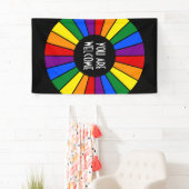 RAINBOW-FLAG-Strahlen-Taste + Ihre Ideen Banner (Insitu)