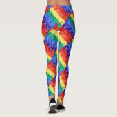 Rainbow Flag Streifen Gay Pride Flag LGBT Cool Chi Leggings (Rückseite)