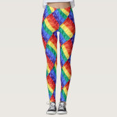 Rainbow Flag Streifen Gay Pride Flag LGBT Cool Chi Leggings (Vorderseite)