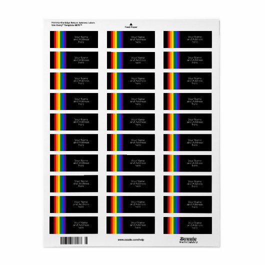 RAINBOW FLAG - STREIFEN - LGBT-Farben (Vorne)