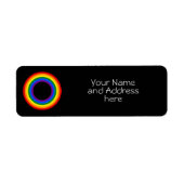 RAINBOW FLAG - STREIFEN - LGBT farbig Rings (Vorne)