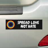 RAINBOW FLAG - STREIFEN - LGBT farbig Rings Autoaufkleber (Auf Auto)