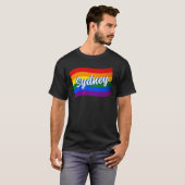 Rainbow Flag Sydney Australien Gay Pride LGBT LGBT T-Shirt (Vorne ganz)