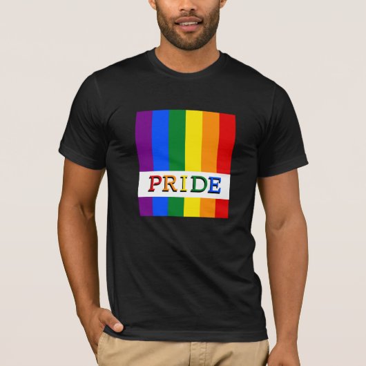 Rainbow Flag T - Shirt & LGBT, Prix Mode (Vorderseite)