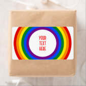 RAINBOW FLAG-TASTE + Ihr Zeichen oder Text (Insitu)