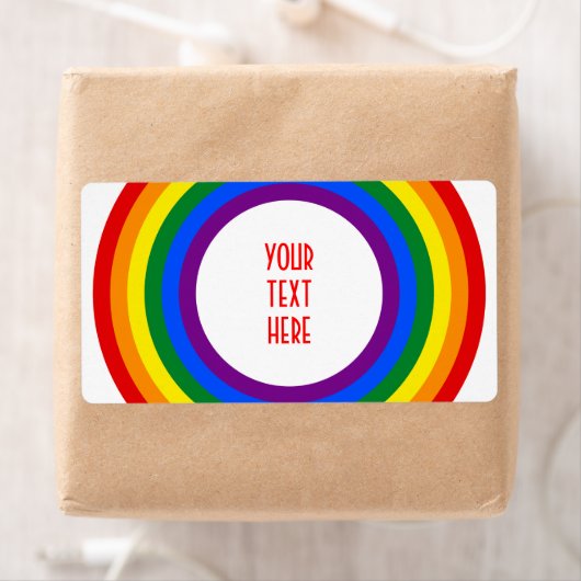 RAINBOW FLAG-TASTE + Ihr Zeichen oder Text (Insitu)