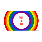 RAINBOW FLAG-TASTE + Ihr Zeichen oder Text (Vorne)