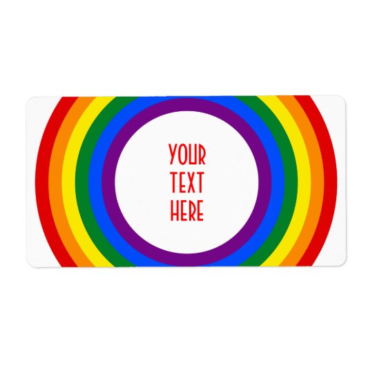 RAINBOW FLAG-TASTE + Ihr Zeichen oder Text (Vorne)