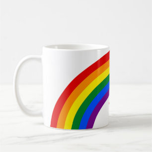 RAINBOW FLAG-TASTE + Ihr Zeichen oder Text Kaffeetasse