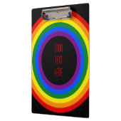 RAINBOW FLAG-TASTE + Ihr Zeichen oder Text Klemmbrett (Links)