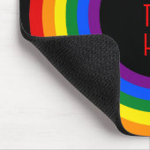 RAINBOW FLAG-TASTE + Ihr Zeichen oder Text Mousepad (Ecke)