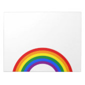 RAINBOW FLAG-TASTE + Ihr Zeichen oder Text Notizblock (Vorderseite)