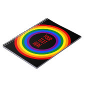 RAINBOW FLAG-TASTE + Ihr Zeichen oder Text Notizblock (Linke Seite)