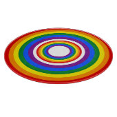 RAINBOW FLAG-TASTE + Ihr Zeichen oder Text Schneidebrett (Ecke)