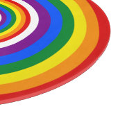 RAINBOW FLAG-TASTE + Ihr Zeichen oder Text Schneidebrett (Ecke)