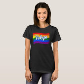 Rainbow Flag Tokio Japan Gay Pride LGBT T-Shirt (Vorne ganz)