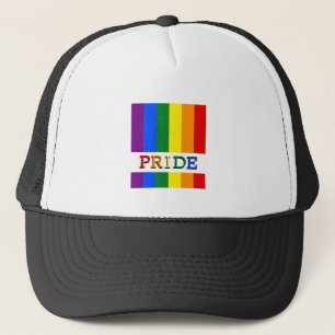 Rainbow Flag Trucker Hats & LGBT, Stolz Truckerkappe