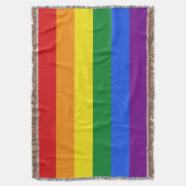 Rainbow Flag Werfer Decke (Vorderseite Vertikal)
