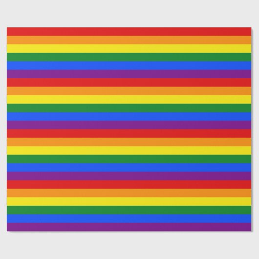Rainbow Flag Wrapper Geschenkpapier (Flach)