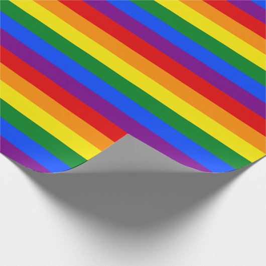 Rainbow Flag Wrapper Geschenkpapier (Ecke)