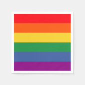 Rainbow-Flagge lgbtq einfaches Design Serviette (Vorderseite)