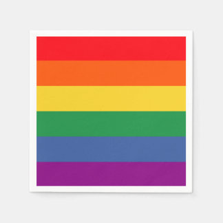Rainbow-Flagge lgbtq einfaches Design Serviette