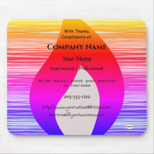 Rainbow Flame Promo Mouse Pad - HAMbWG Mousepad