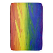 Rainbow Flames Badematte (Vorderseite Vertikal)