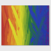 Rainbow Flames Gradient Geschenkpapier (Flach)