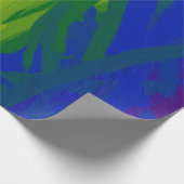 Rainbow Flames Gradient Geschenkpapier (Ecke)