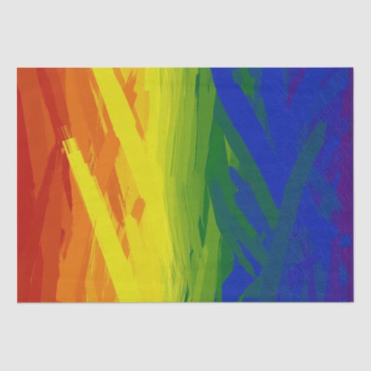Rainbow Flames Gradient Seidenpapier (Vorderseite)