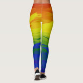 Rainbow Flames Leggings (Rückseite)