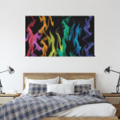 Rainbow Flames Leinwanddruck (Insitu (Schlafzimmer))