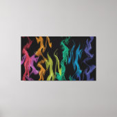 Rainbow Flames Leinwanddruck (Vorderseite)