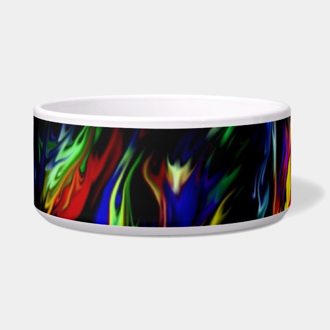 Rainbow Flames Napf (Vorderseite)