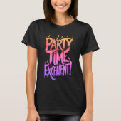 Rainbow Flaming Party Zeit Ausgezeichnet T-Shirt (Vorderseite)